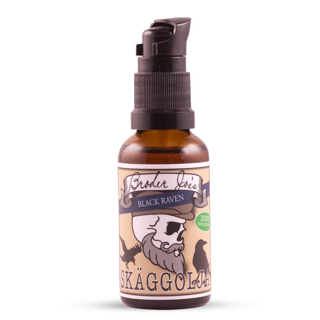 Skäggolja Black Raven - Ekologisk (30 ml) - Skäggprodukter.se
