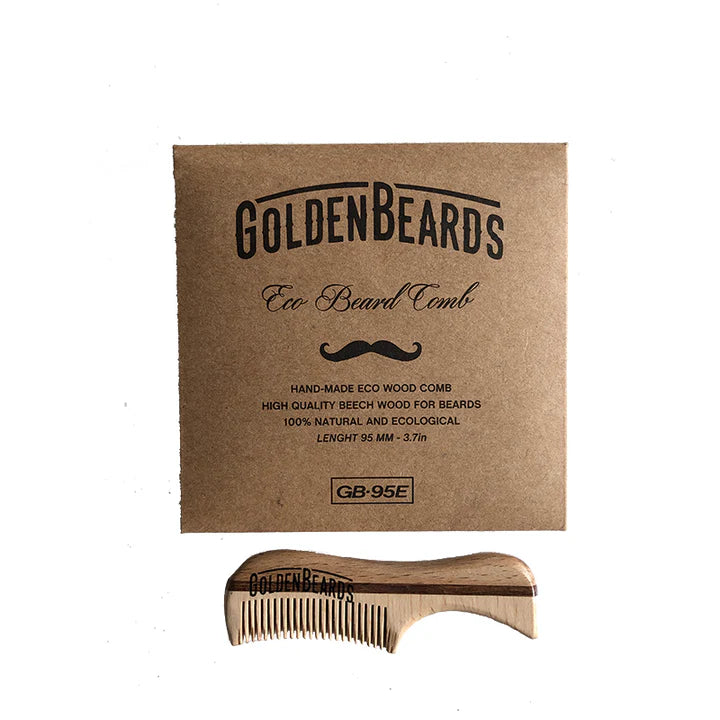Golden Beards eco skäggkam 9.5