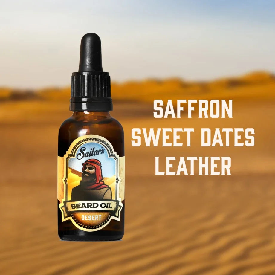 Skäggvårdskit - Inkl. skäggolja Desert och skäggborste
