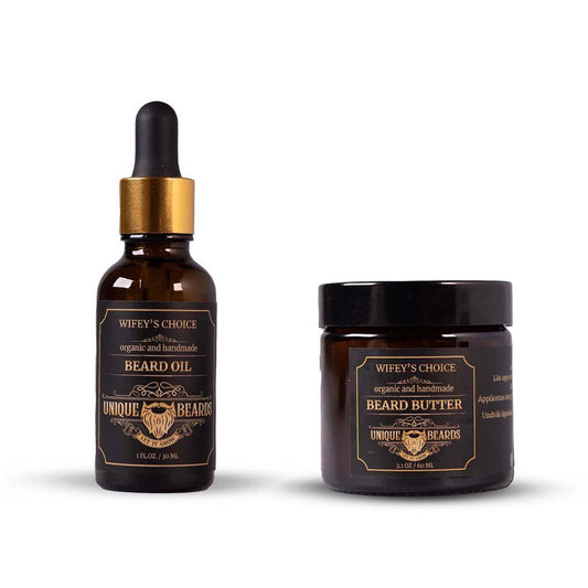 Skäggvårdspaket - skäggolja + skäggsmör Wifey´s Choice - Skäggprodukter.se