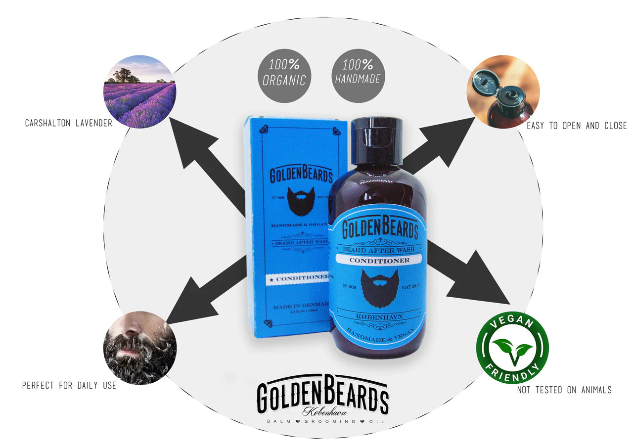 Golden Beards Skäggbalsam - mild och lugnande lavendeldoft
