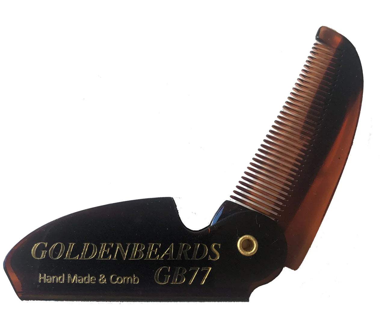 Golden Beards GB-87T Vikbar Skägg- & Mustaschkam