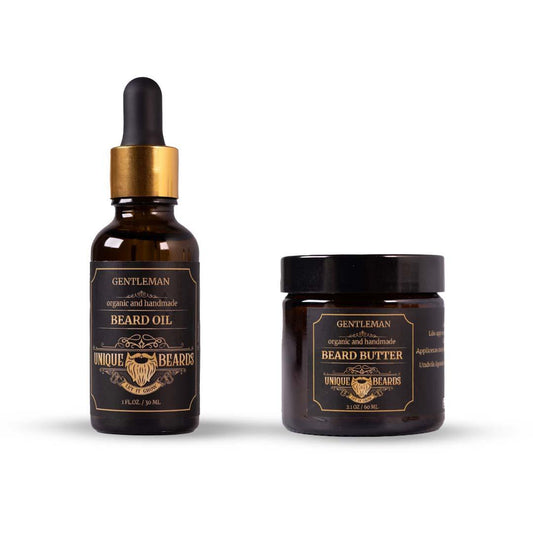 Skäggvårdspaket - skäggolja + skäggsmör Gentelman - Skäggprodukter.se