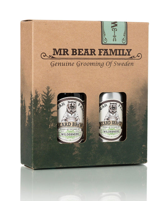 Skäggvårdspaket - Skäggolja & Beard Shaper Wilderness - Skäggprodukter.se