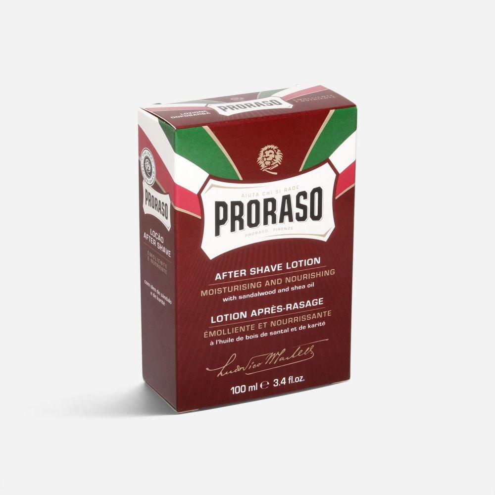 En ask Proraso After Shave Lotion - Närande på vit bakgrund.
