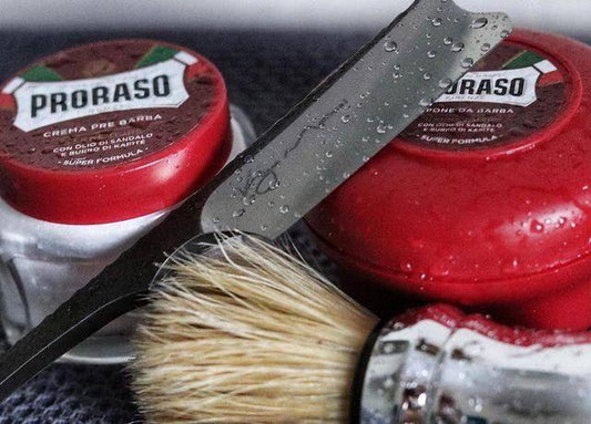 Proraso rakborste och Proraso Raktvål i skål - Sandelträ.