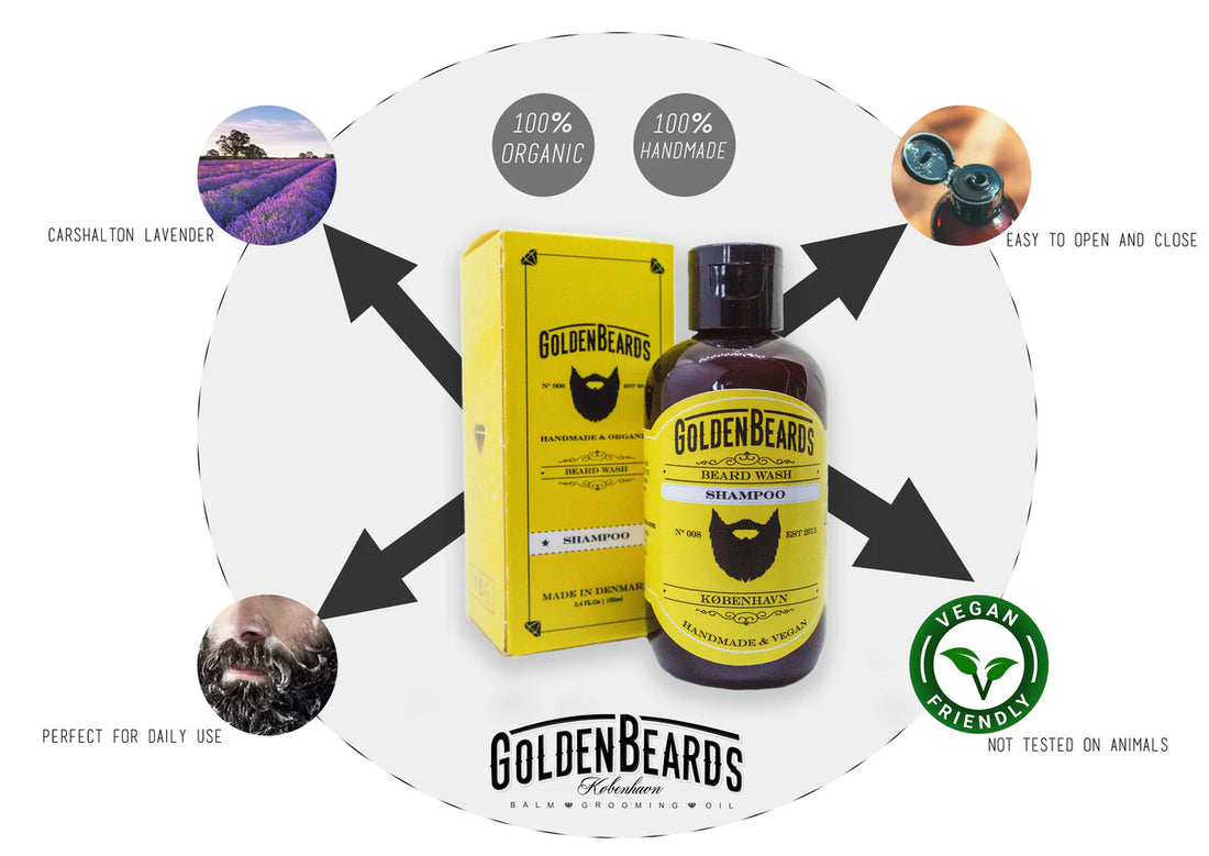 Golden Beards Skäggtvål med frisk doft 100ml
